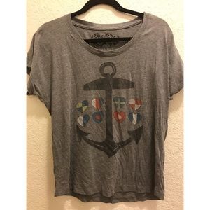 Anchor Graphic Tee - gray